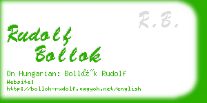 rudolf bollok business card